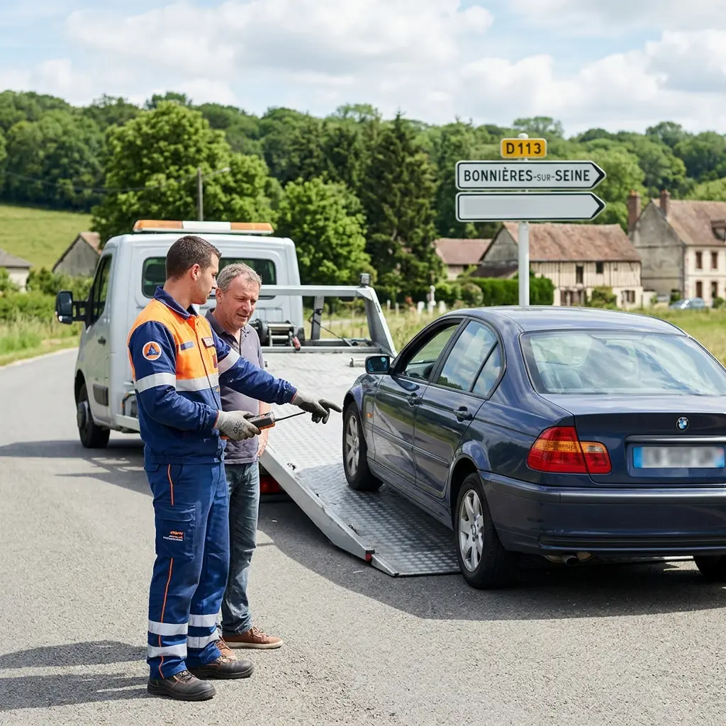 Comment se déroule l'intervention à Bonnières-sur-Seine ?