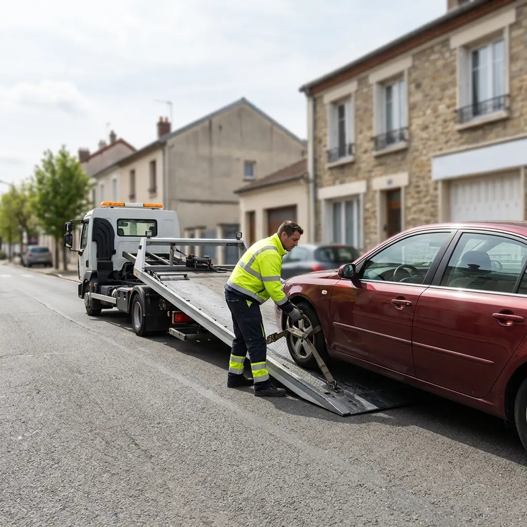Les gestes essentiels en attendant le remorquage à Poissy