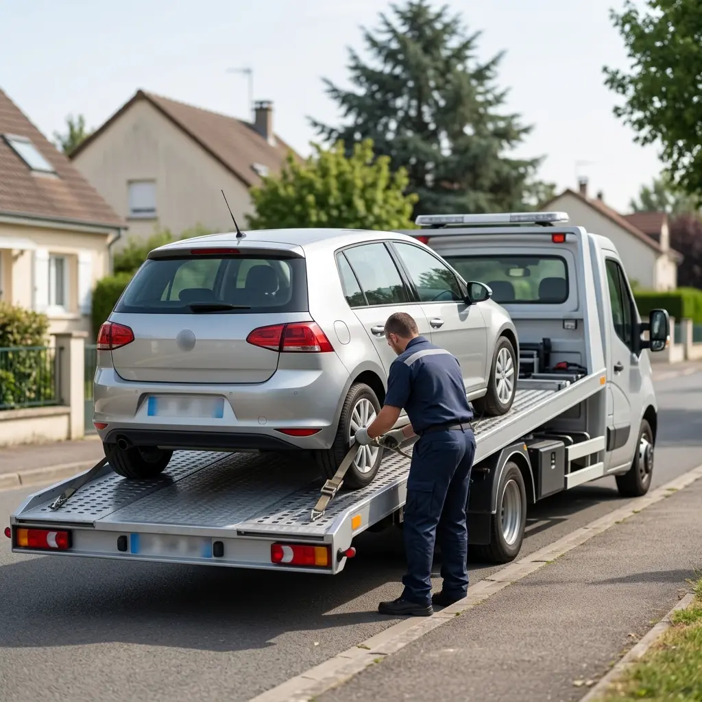 Comment se déroule le remorquage voiture à Mézières-sur-Seine ?