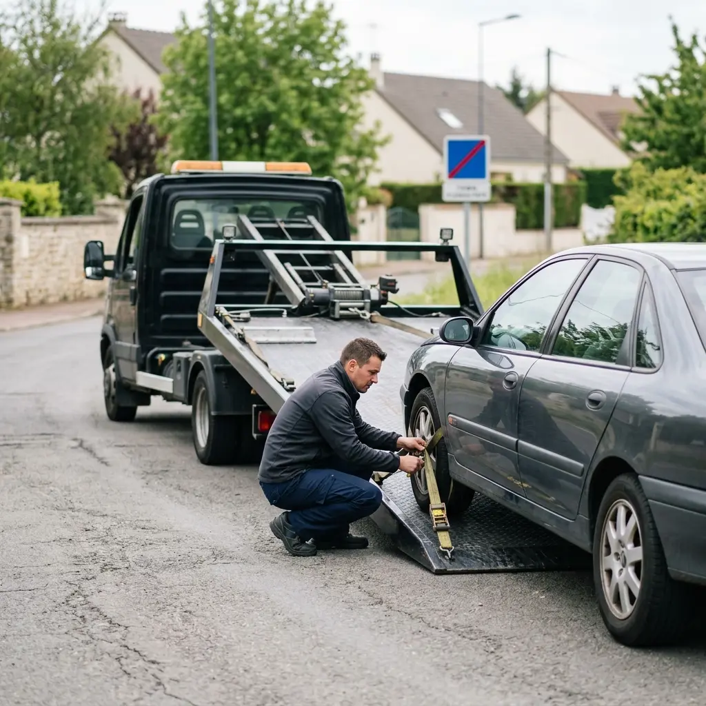 Comment se déroule le remorquage voiture au Plessis-Pâté ?