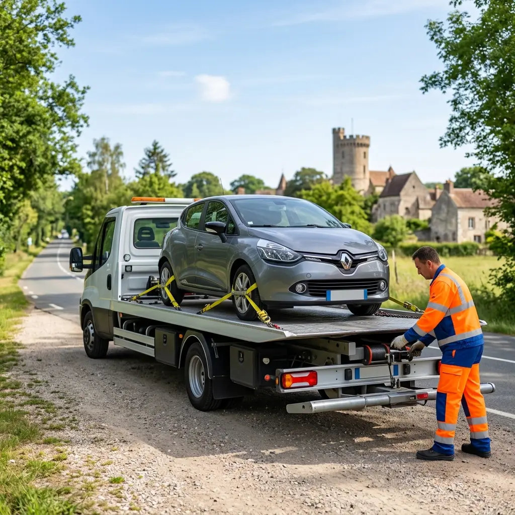 Comment se déroule l'intervention de remorquage à Dourdan ?