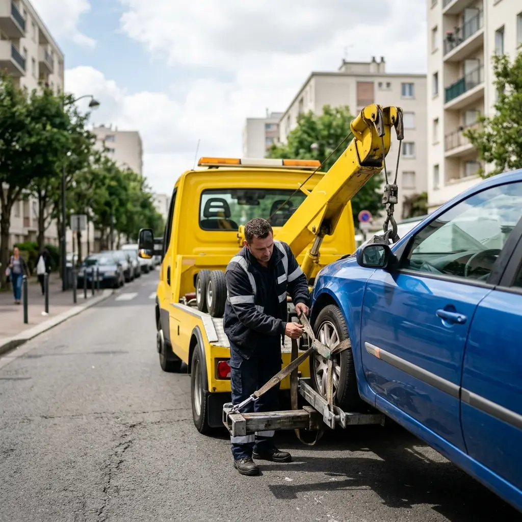 Comment se déroule l'intervention de remorquage à Nanterre ?