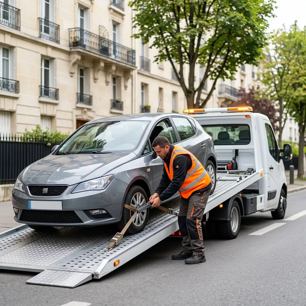 Comment se déroule l'intervention de remorquage à Sèvres ?