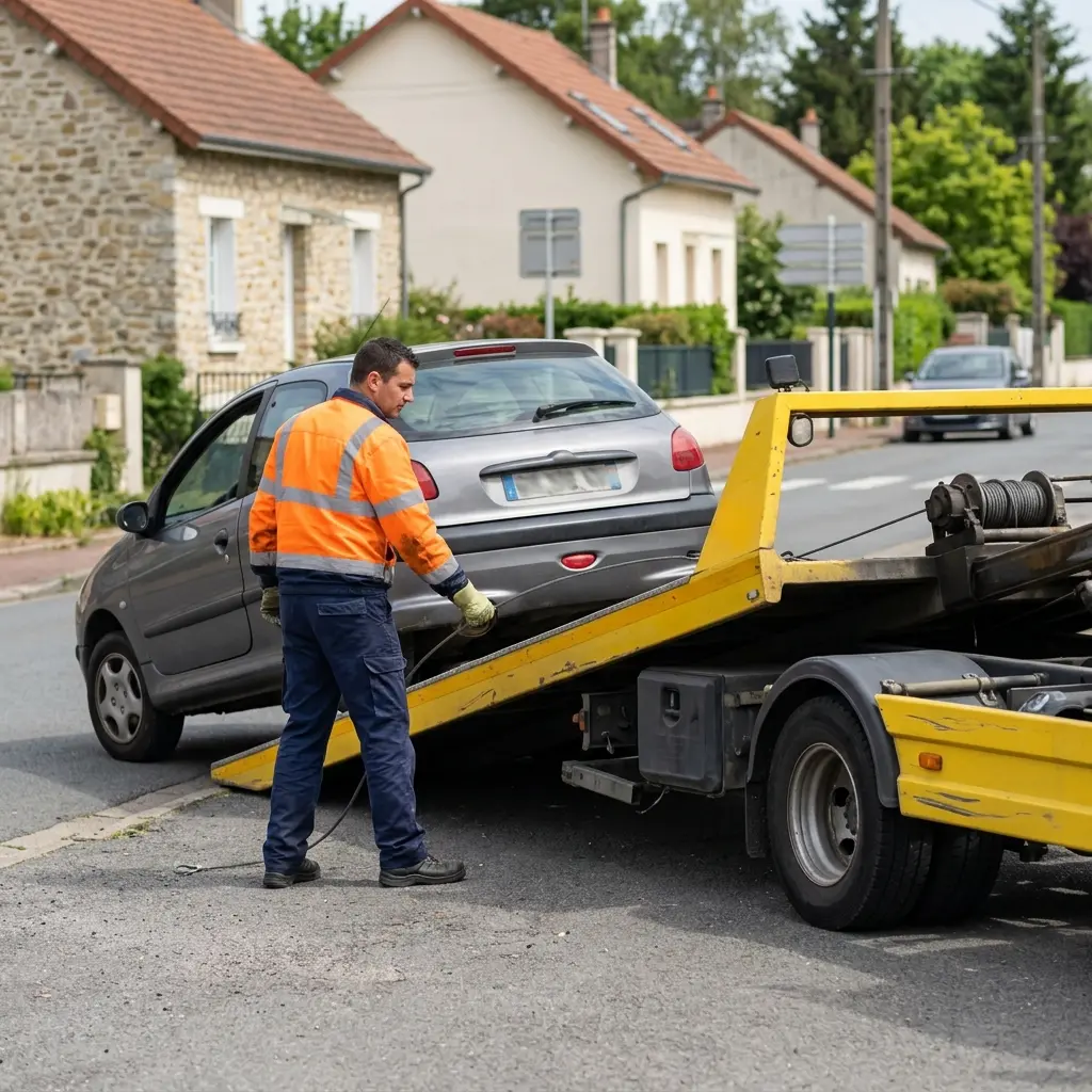 Comment se déroule le remorquage voiture à Villecresnes ?
