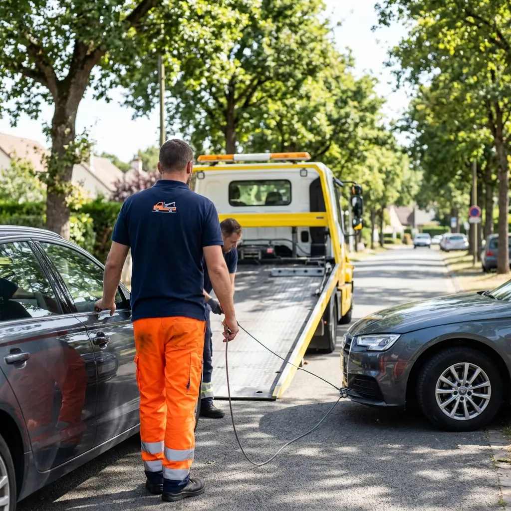 Comment se déroule l'intervention de remorquage à Margency ?