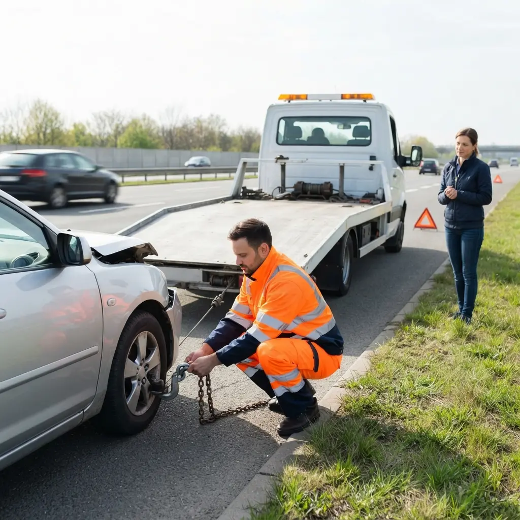 Remorquage voiture : les réflexes après un accident matériel