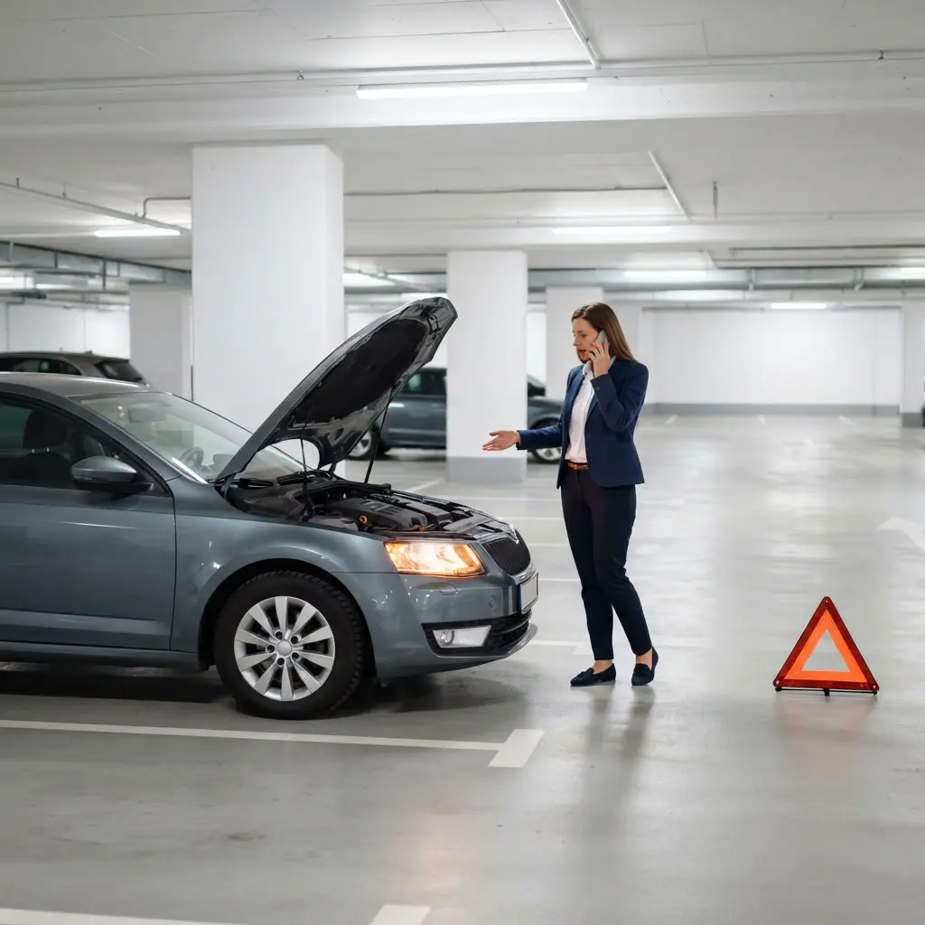 Dépannage auto : comment gérer une panne sur un parking souterrain